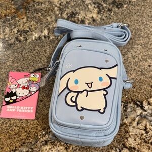 Sanrio Cinnamoroll blue crossbody bag.